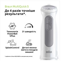 Блендер BRAUN MQ 50236 MWH (подрібнювач, міксер)