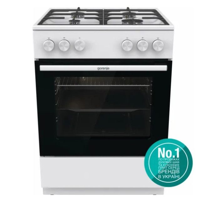 Плита газова Gorenje GG 6A10 WFFM (чавунні решітки)
