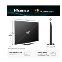 Телевізор HISENSE 65E8Q Smart TV