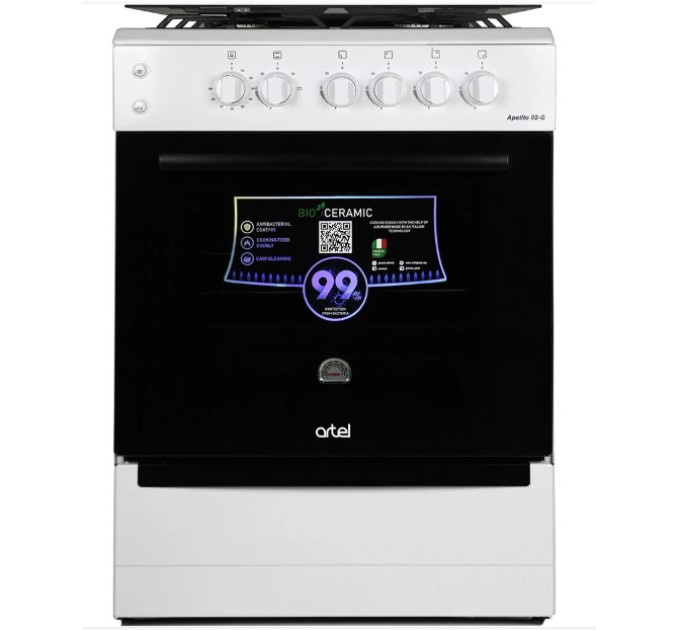 Плита газова ARTEL  APETITO 50 02-G WHITE