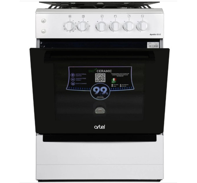 Плита газова ARTEL  APETITO 50 02-G WHITE