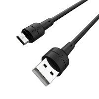 USB кабель Borofone BX30 Silicone Micro 1m Black