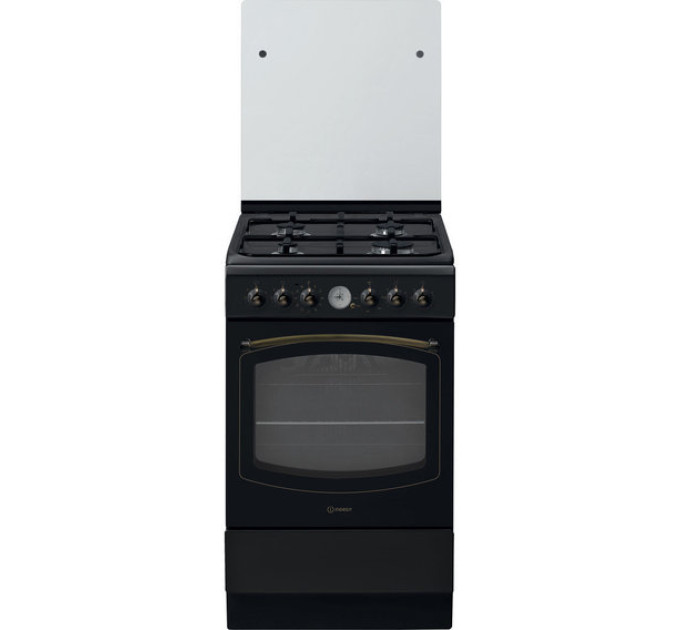 Плита комбінована Indesit IS5G8MHA/E (ретро, антацит)