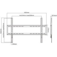 Кронштейн SATELIT 39-70FIX600 фіксований