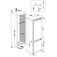 Холодильник Whirlpool WHSP70T121 No-Frost (вбудований)