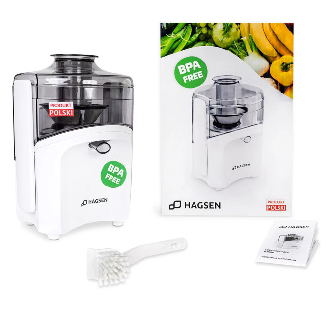 Соковитискач HAGSEN MJ500 біла (Польша)