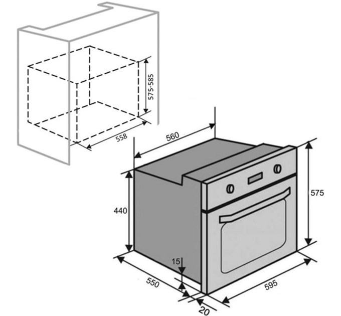 Духова шафа LUXELL A68-LXSF3CTB