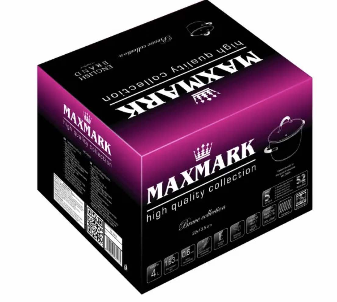 Каструля Maxmark MK-5604 (4л, з кришкою)