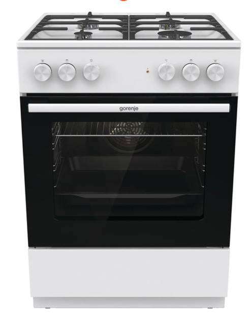 Плита комбінована Gorenje GK6A40WFFM (чавунні решітки, гриль, конвекція)