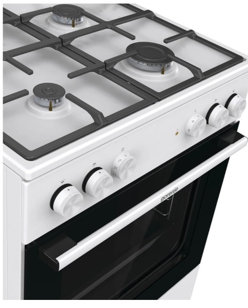 Плита комбінована Gorenje GK6A40WFFM (чавунні решітки, гриль, конвекція)