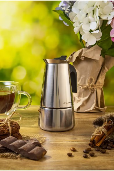 Кавоварка гейзерна FLORINA 5K7137 Lungo KPSS-4cup нерж (індукція, 200мл)