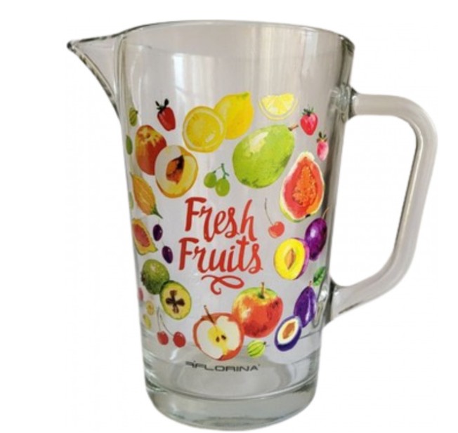 Питний набір Florina 3K8109_F Fruits (глечик 1л + 6 склянок по 300мл)