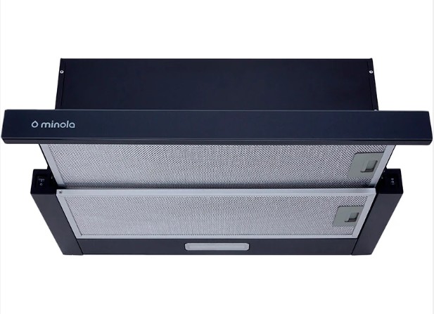 Витяжка Minola HTLS 6734 BL 1100 LED GLASS (телескопічна)