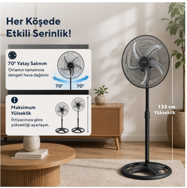 Вентилятор підлоговий Kumtel KTF-340