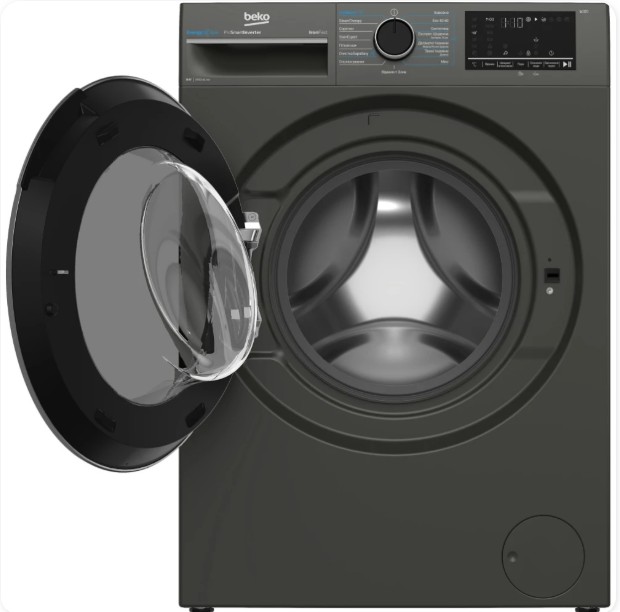 Пральна машина Beko BM3WFU48415MGB2 (графіт,8 кг,1400 об, інвертор, пар,)