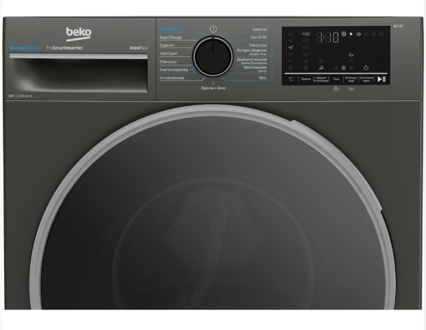 Пральна машина Beko BM3WFU48415MGB2 (графіт,8 кг,1400 об, інвертор, пар,)