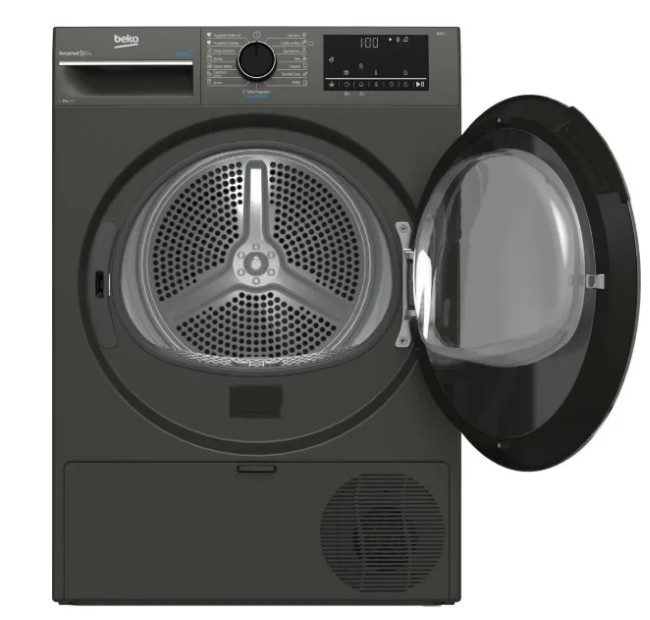 Сушильна машина BEKO B3T68239MG сірий (8 кг,тепл.насос)