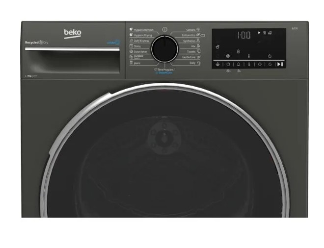 Сушильна машина BEKO B3T68239MG сірий (8 кг,тепл.насос)