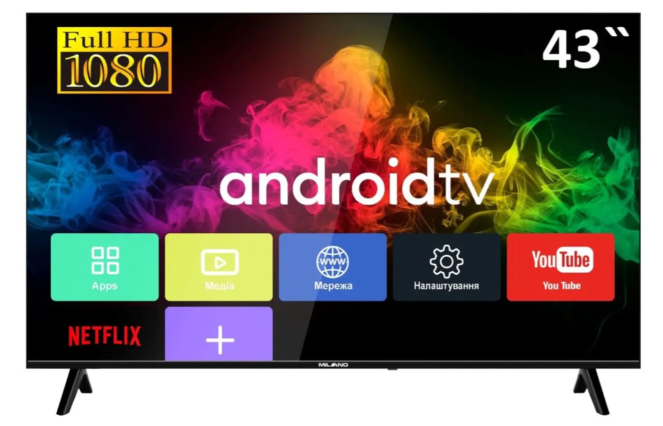 Телевізор MILANO "43FHDT2S14NQ25" Qled Smart TV