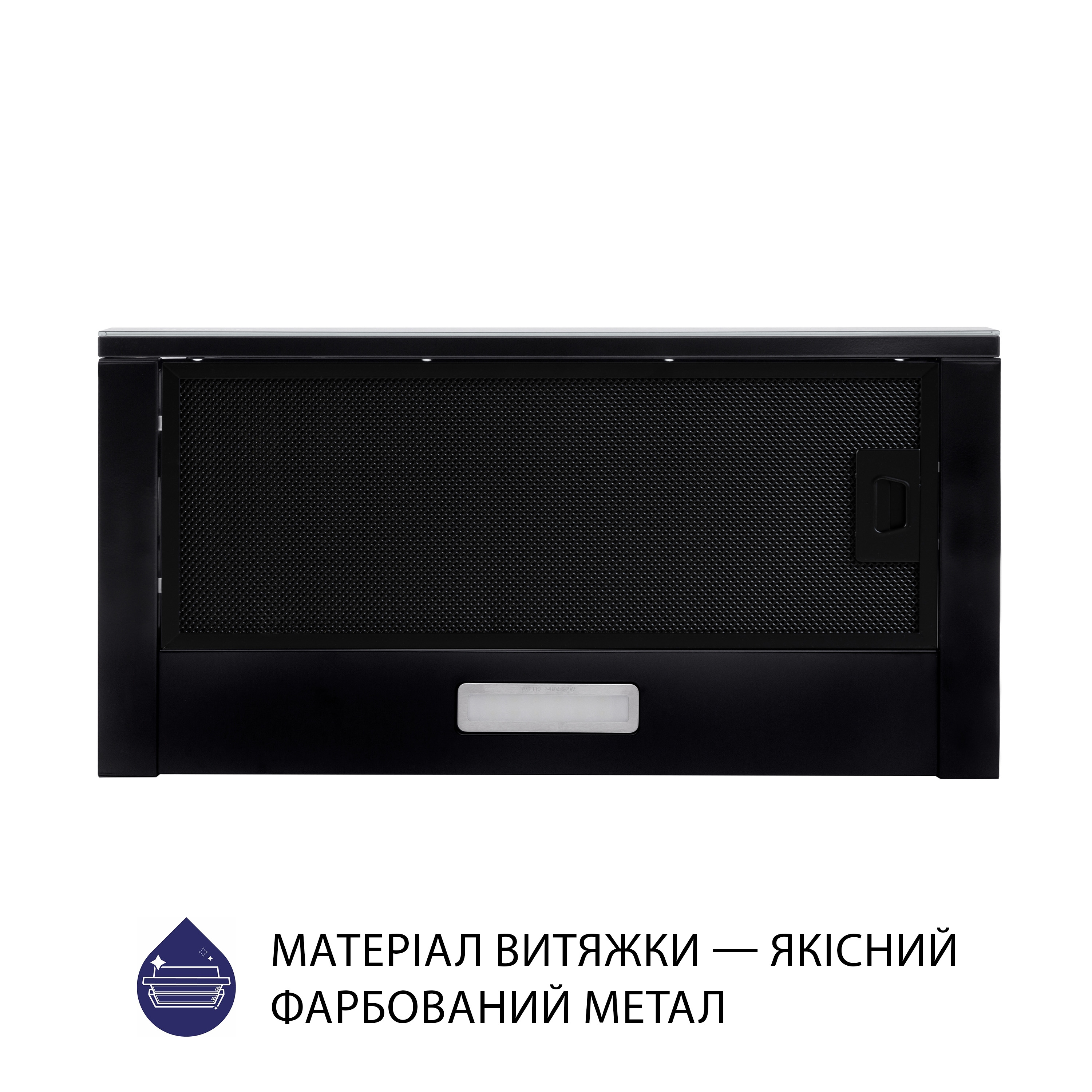Витяжка Minola HTLS 6634 BLF 1000 LED GLASS (телескопічна)