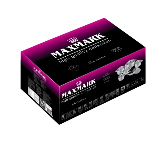 Набір посуду MAXMARK MK-3712A (12пр в т.ч. сковородка)
