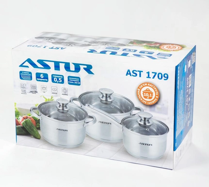 Набір посуду Astor AST1709 (6пр)