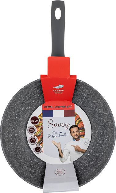 Сковорідка FLORINA 1P0371 WOK SAVOY 28см б/кр