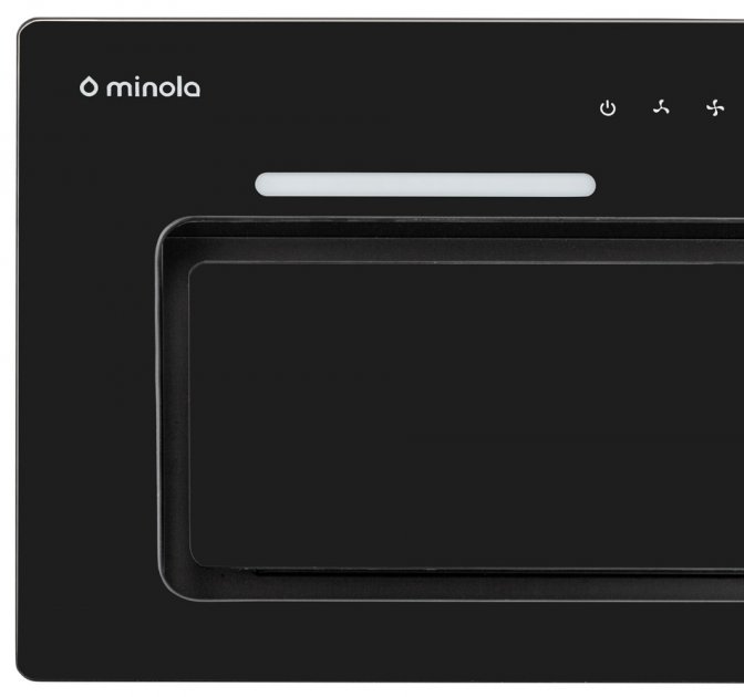 Витяжка Minola HBI 6673 BL GLASS 1000 LED Line (повновбудована)
