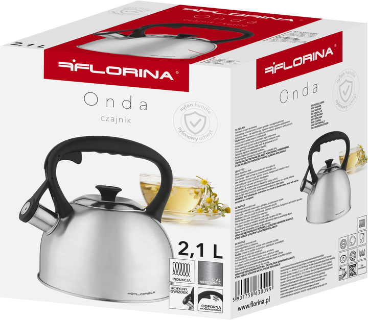 Чайник з свистком FLORINA 5C0227 ONDA (2,1л)