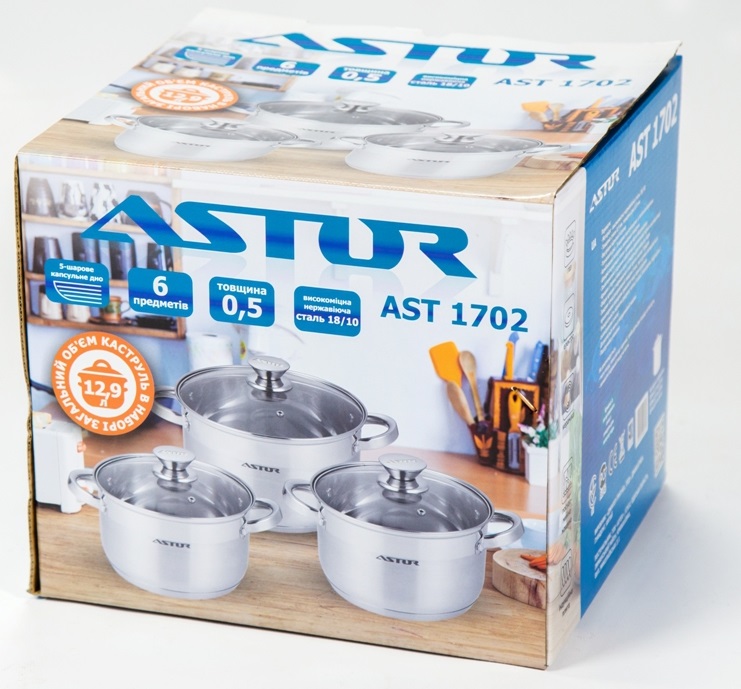 Набір посуду Astor AST1702 (6пр)