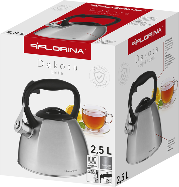 Чайник з свистком FLORINA 5C0223 DAKOTA (2,5л)